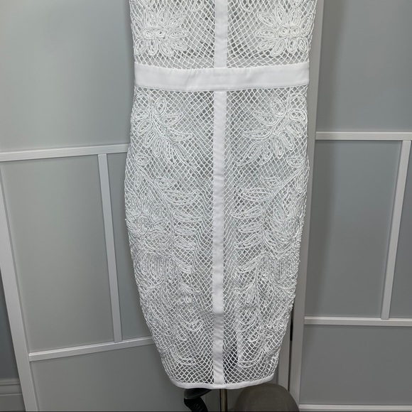 Bebe Lace Mesh Dress - Picture 6 of 6